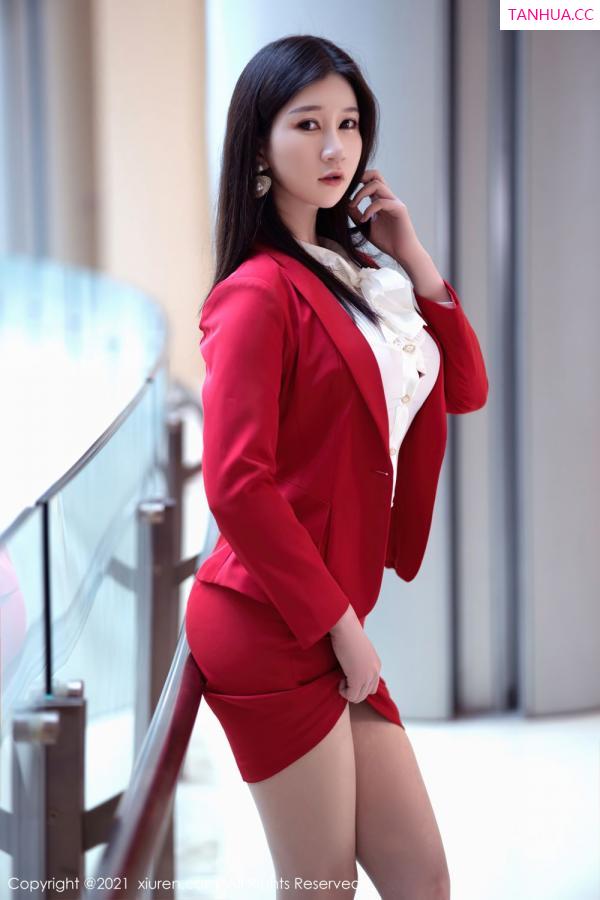 Coral 顾乔楠 秘书小姐姐顾乔楠 红色内衣魔鬼身材第6张图片